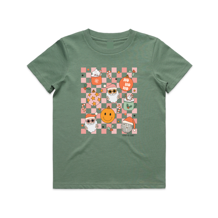Checker Xmas Kids T-Shirt