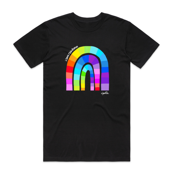 I Love Rainbows JewelChic X KIC Unisex Crew Neck T-shirt
