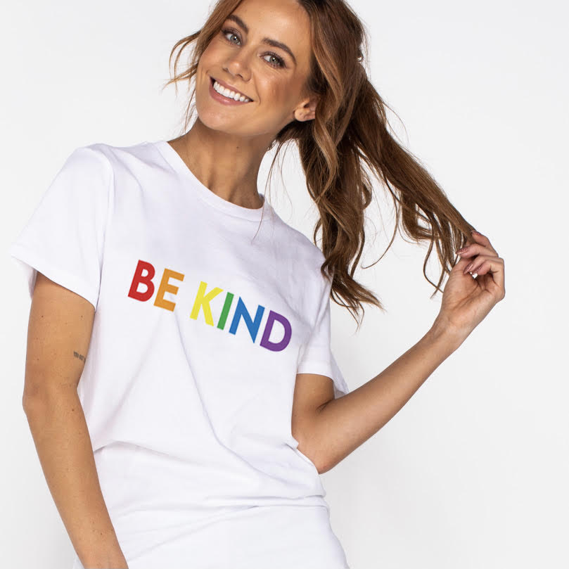 Janice Be Kind Rainbow Unisex T-Shirt